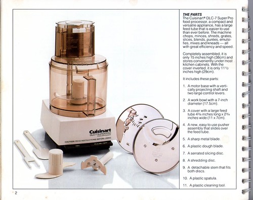 Cuisinart DLC-7 Super Pro Food Processor manual. | Flickr