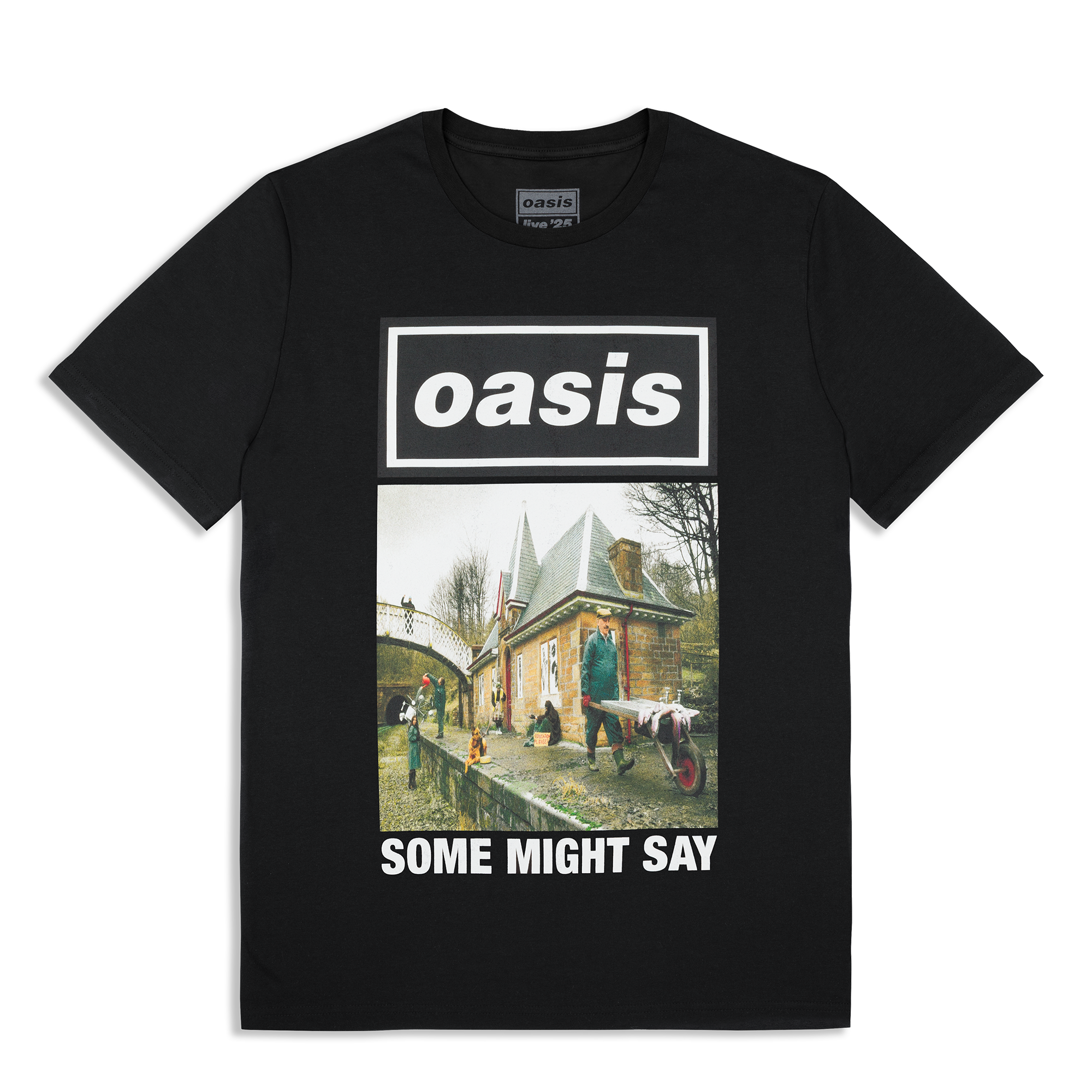 Live '25 Some Might Say Cover T-Shirt Black – Oasis Live '25