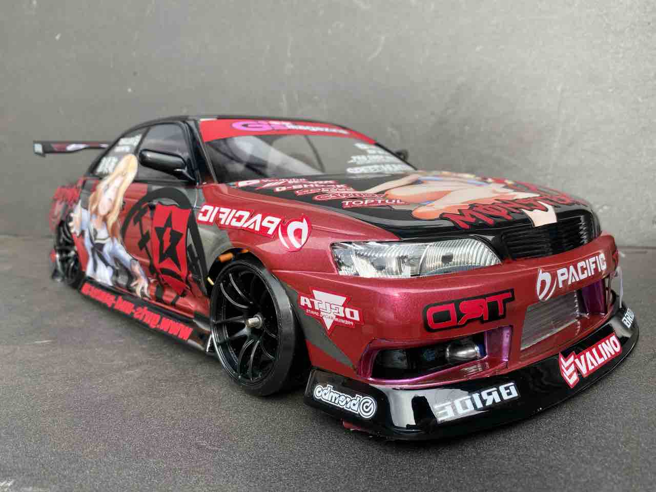 痛車 RCボディ ガールズ&パンツァー ケイ仕様 パンドラJZX90 マークⅡ