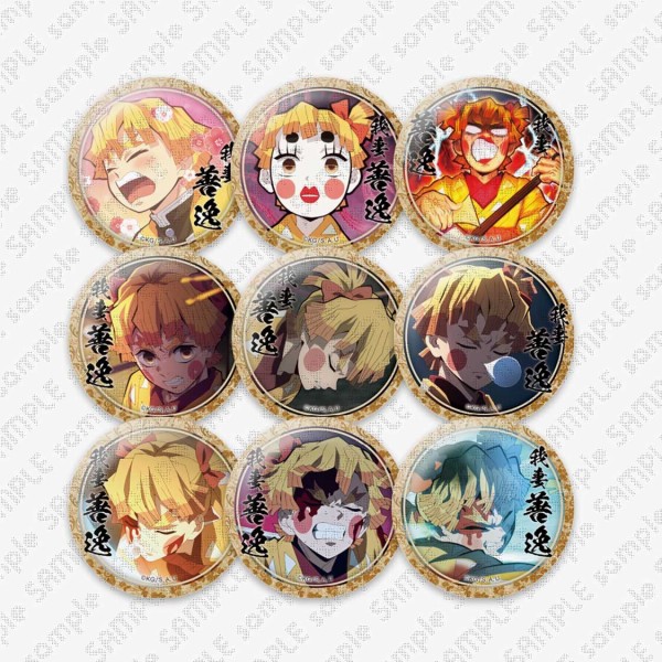 16個セット鬼滅の刃 無限列車編・遊郭編 キャラクター絵巻カフェ 箔押し