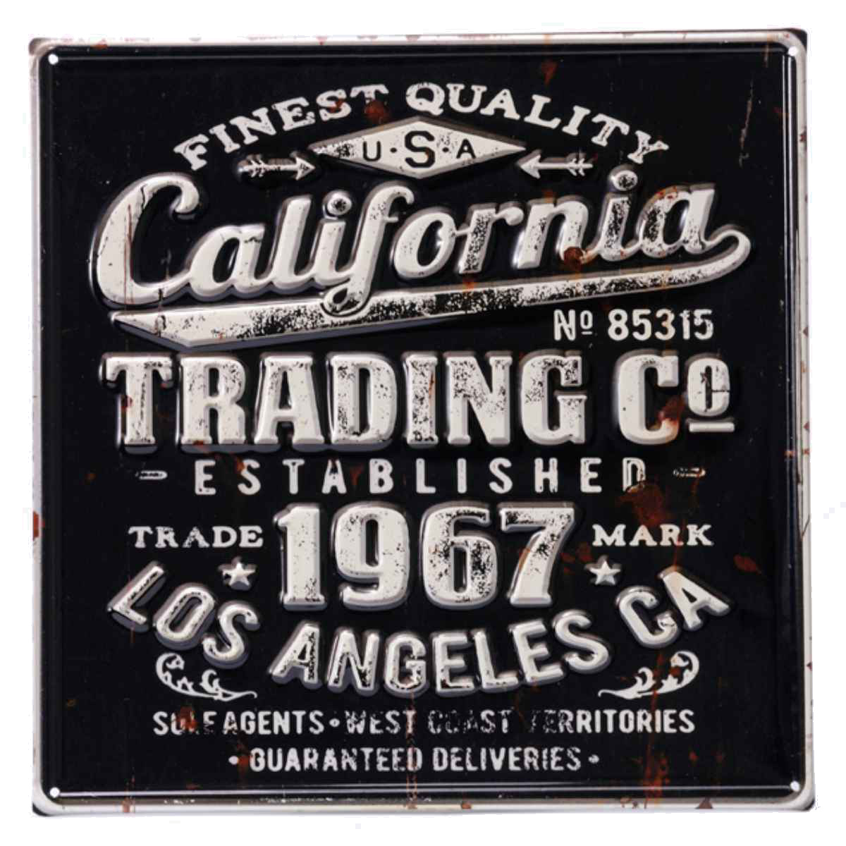 サインボード カリフォルニア M メタル （ ティンサイン ブリキ看板