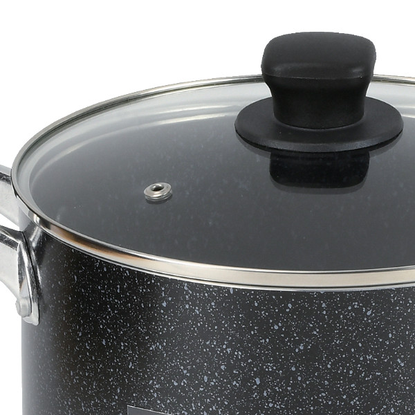 寸胴鍋 21cm IH対応 ママディナー ガラス蓋付き （ ih ガス火 対応