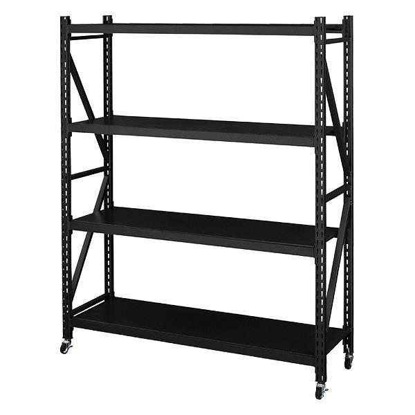 dショッピング |スチールラック 3段 キャスター付 ボルトレス RALD 幅