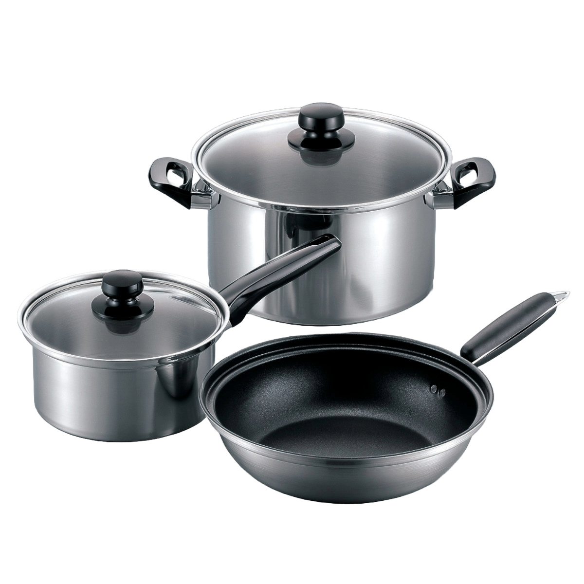 フライパン 鍋 3点セット IH対応 エレックマスターライト ミエール