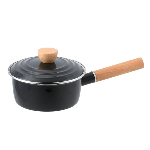 片手鍋 16cm IH対応 ホーロー製 プレサージュ （ ガス火対応 ソース