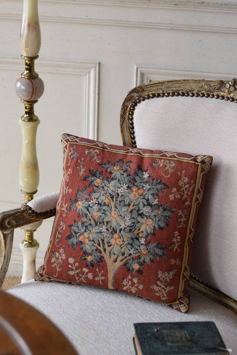 アンティーク フランス ゴブラン織り 貴婦人 セット アンティーク