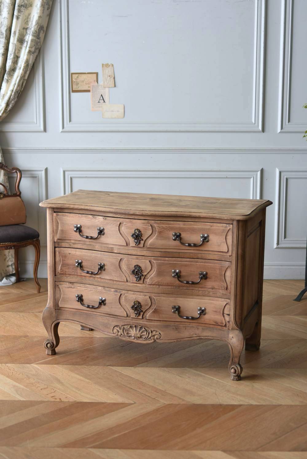 アンティーク3段チェスト.13 フランス アンティーク 収納家具