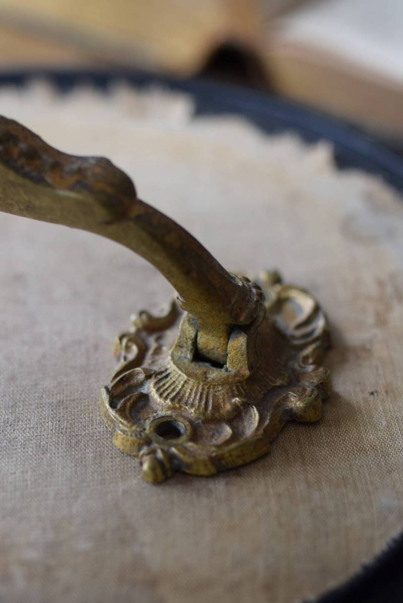 フランスアンティークパーツ 真鍮ハンドル2点セット 取手