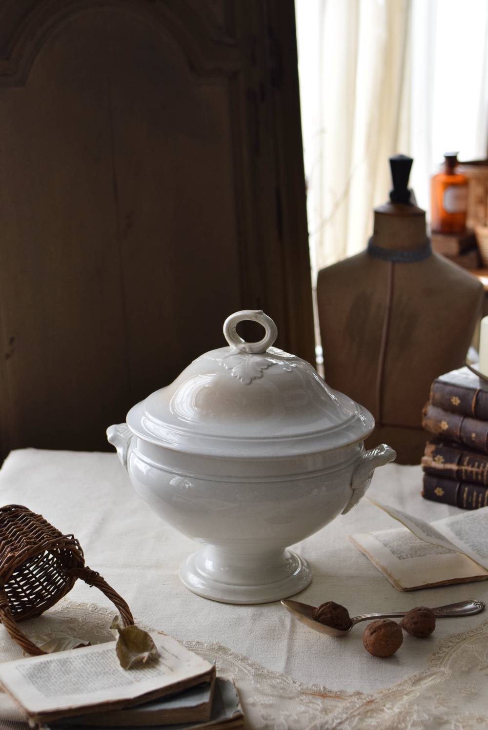 フランスアンティーク雑貨 スーピエール.Choisy le Roi アンティーク陶器