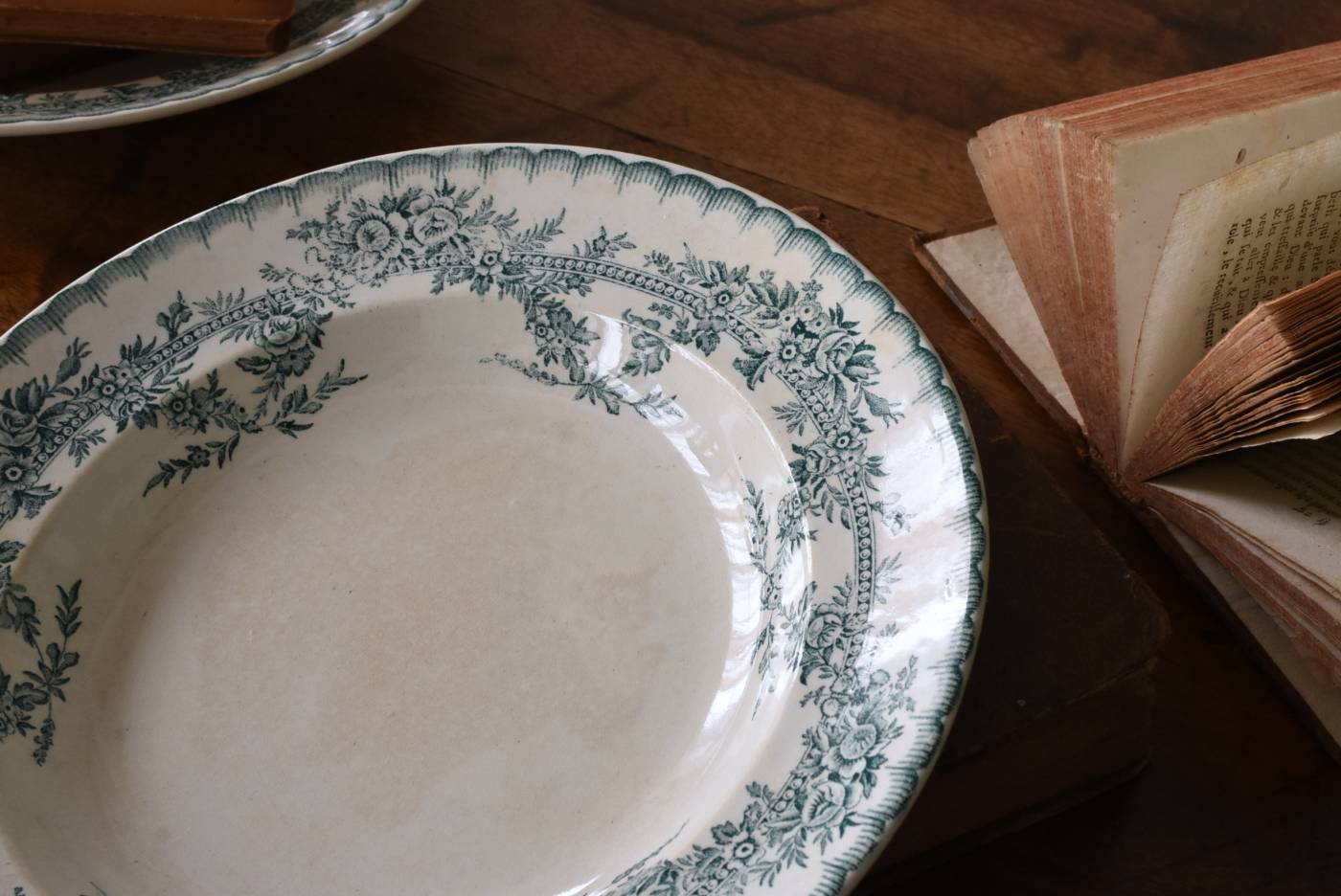 フランスアンティーク食器 ONNAING 深皿.1 テーブルウェア