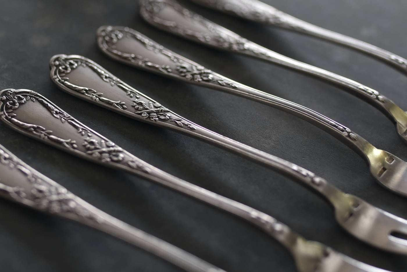 フルーツフォーク6本セット フランス アンティーク テーブルウェア