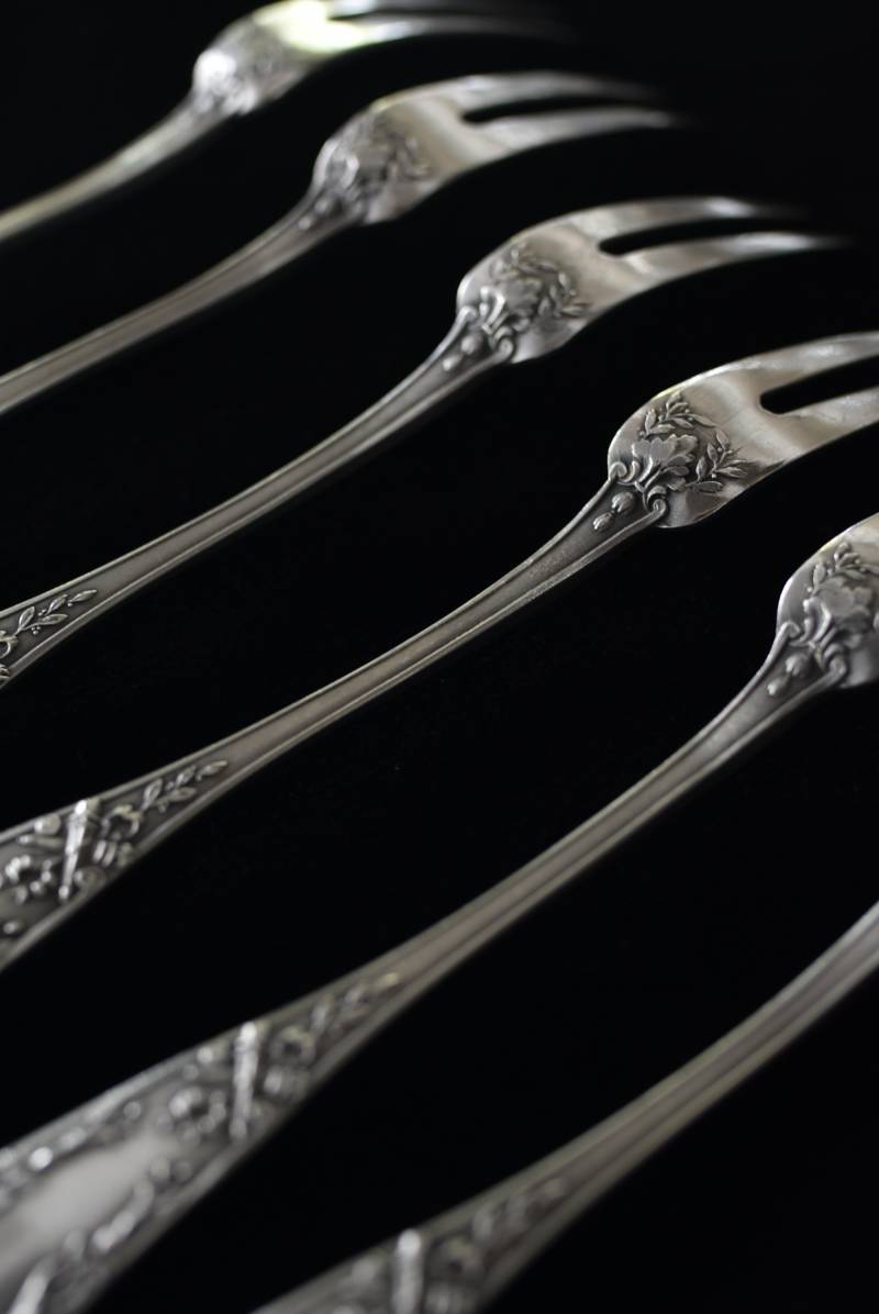 フルーツフォーク6本セット フランス アンティーク テーブルウェア