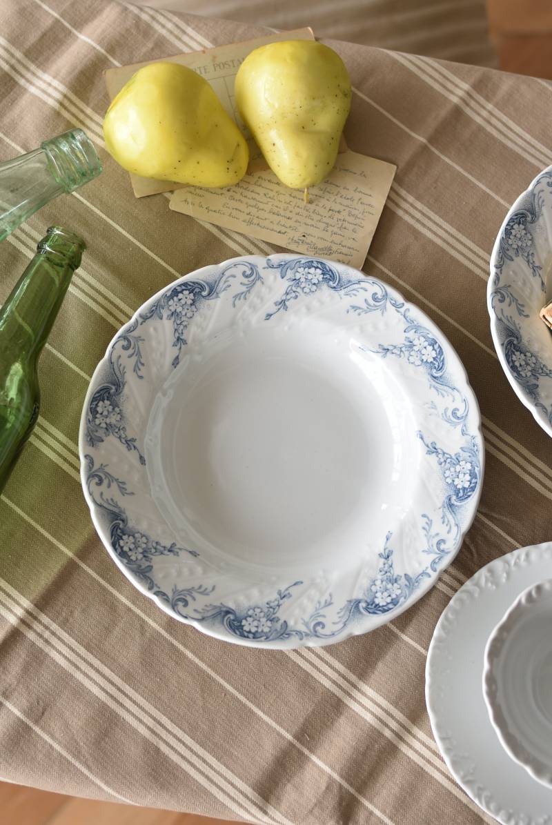 フランスアンティーク食器 Luneville ANGELE.深皿D テーブルウェア