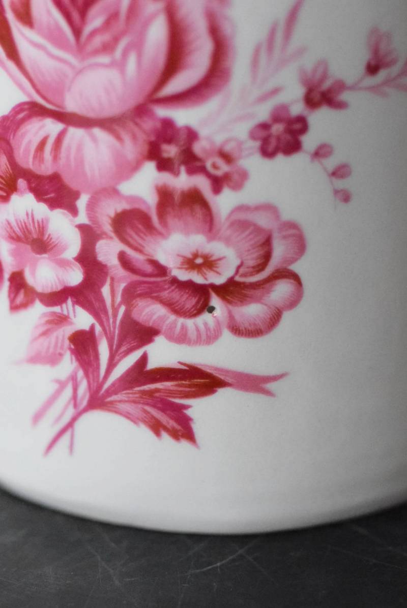 陶器ボトル.flower フランスアンティーク雑貨 香水瓶 フラワーベース