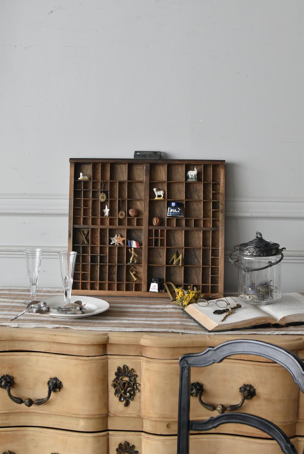 アンティークディスプレイ プリンタートレイ アンティークインテリア