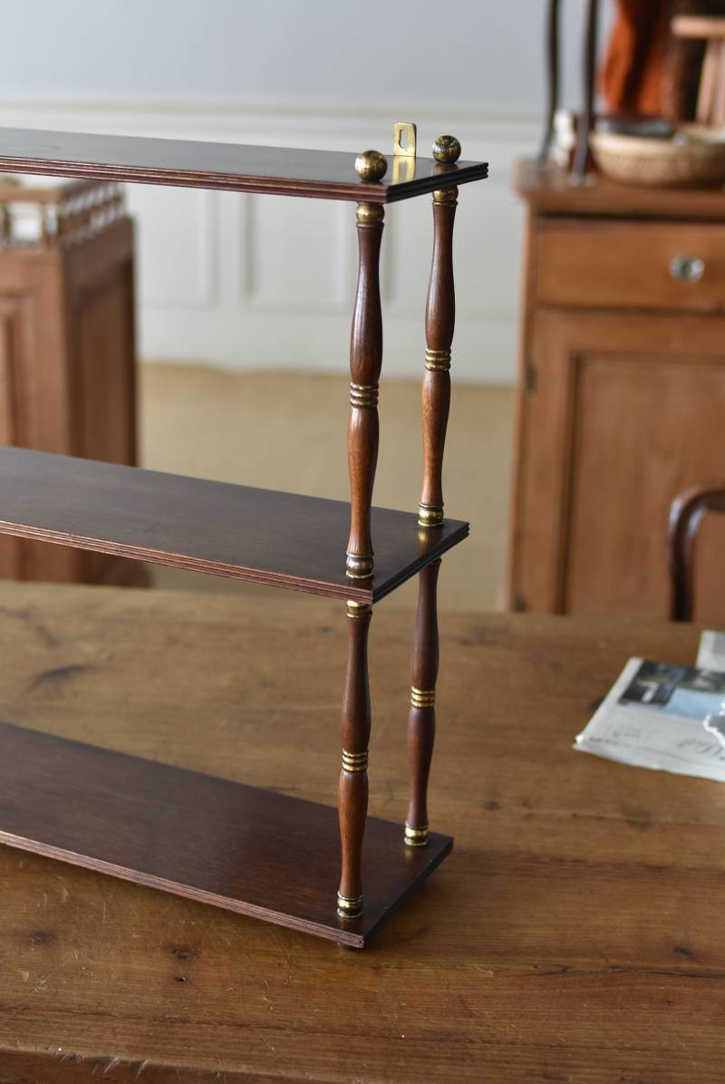 フランスヴィンテージ家具 3段ウォールシェルフ.17 モダンインテリア