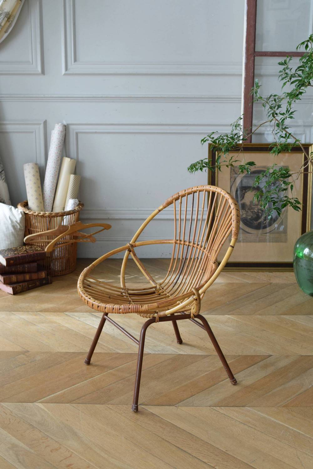 フランスアンティーク家具 ラタンチェア.11 フレンチチェア