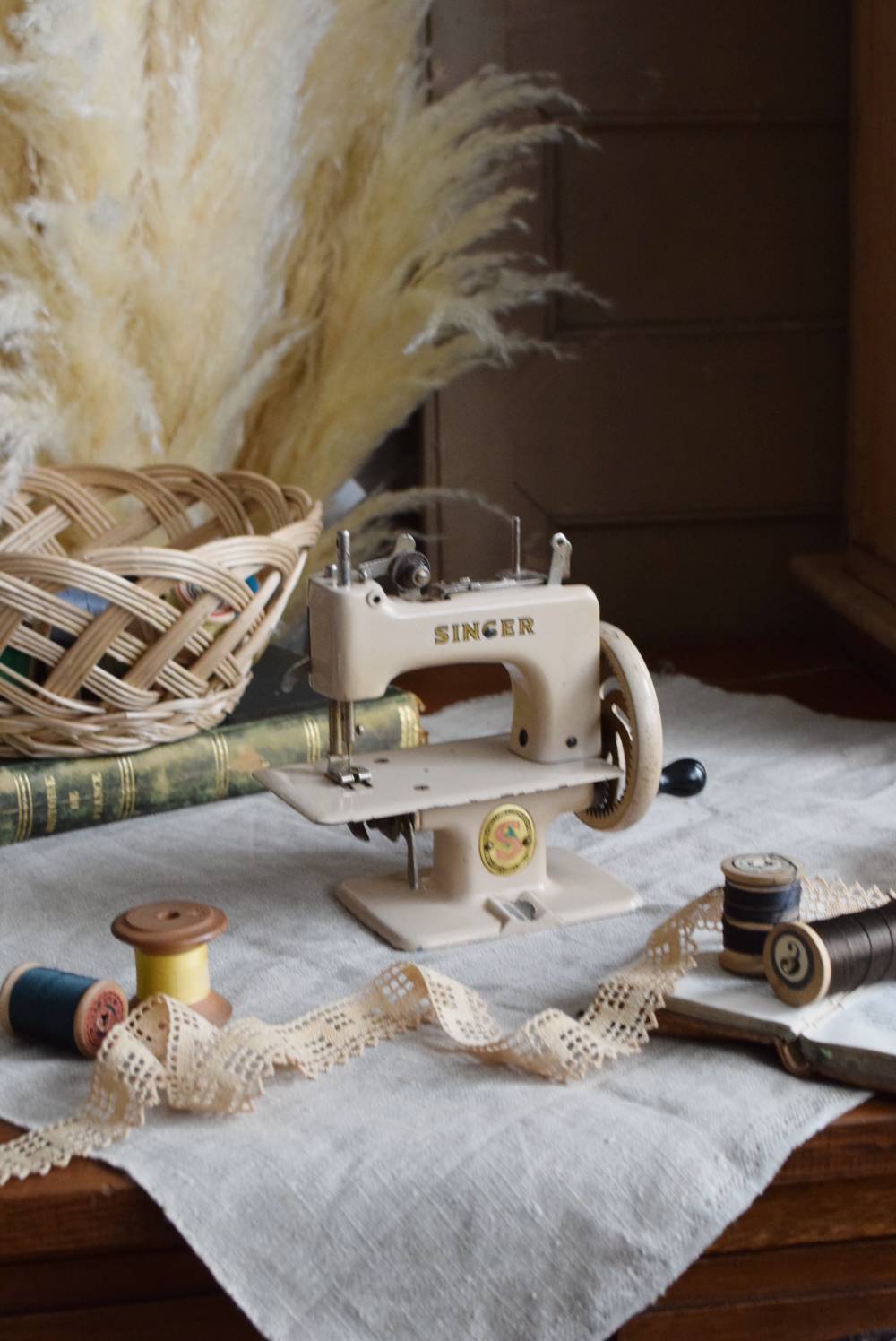 ヴィンテージディスプレイ SINGER トイミシン インテリア