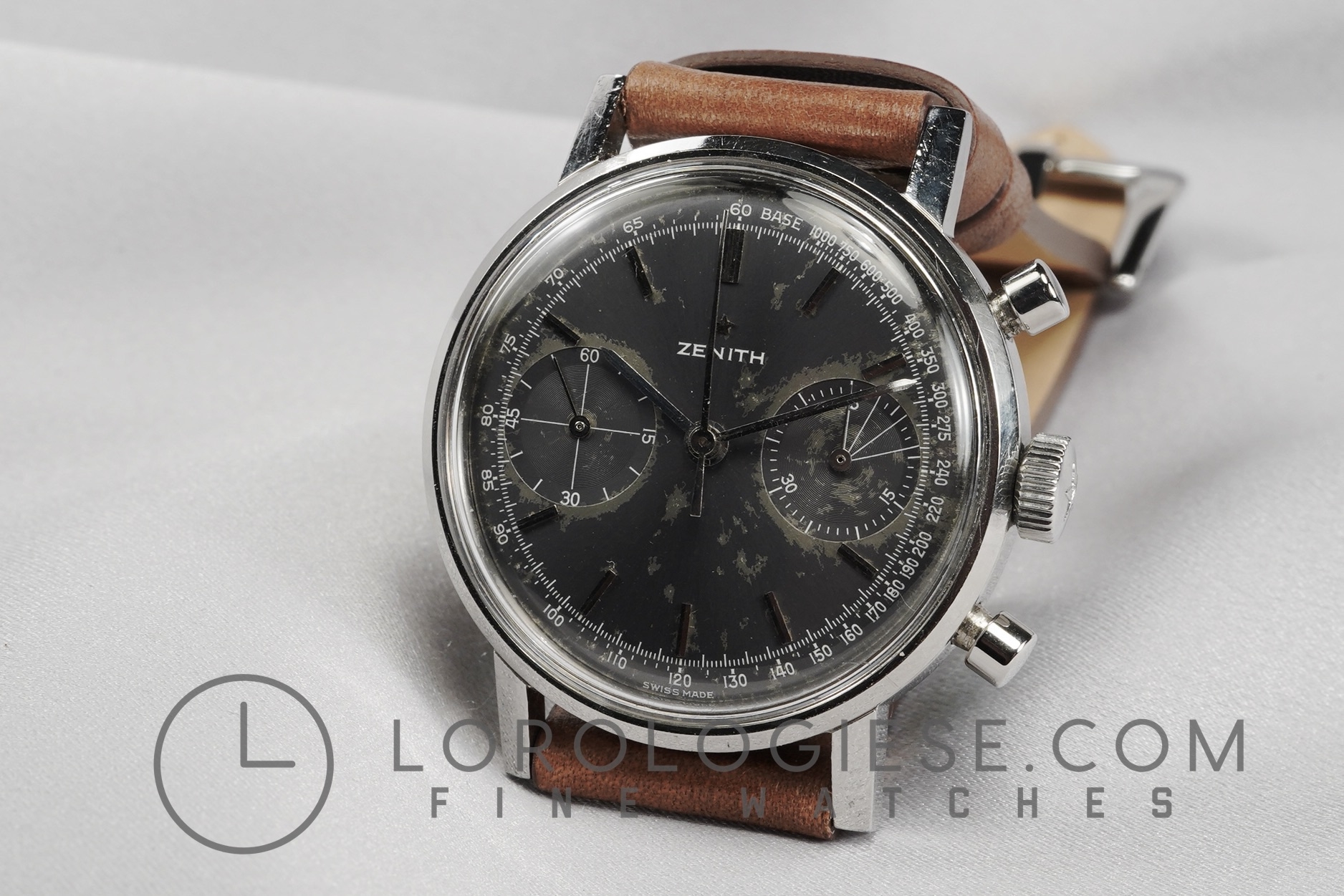 Zenith - Ref. A27I Vintage Waterproof Steel Chronograph - Cal