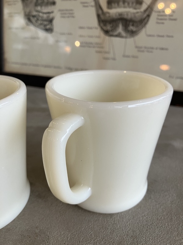 1950'S 60'S Fire-King アイボリー ファイヤーキング Dハンドルマグ