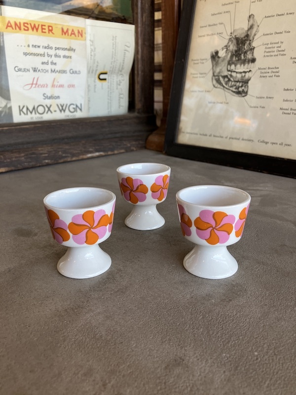 1960'S 3点セット レア ARABIA アラビア Mamselli エッグカップ エッグ