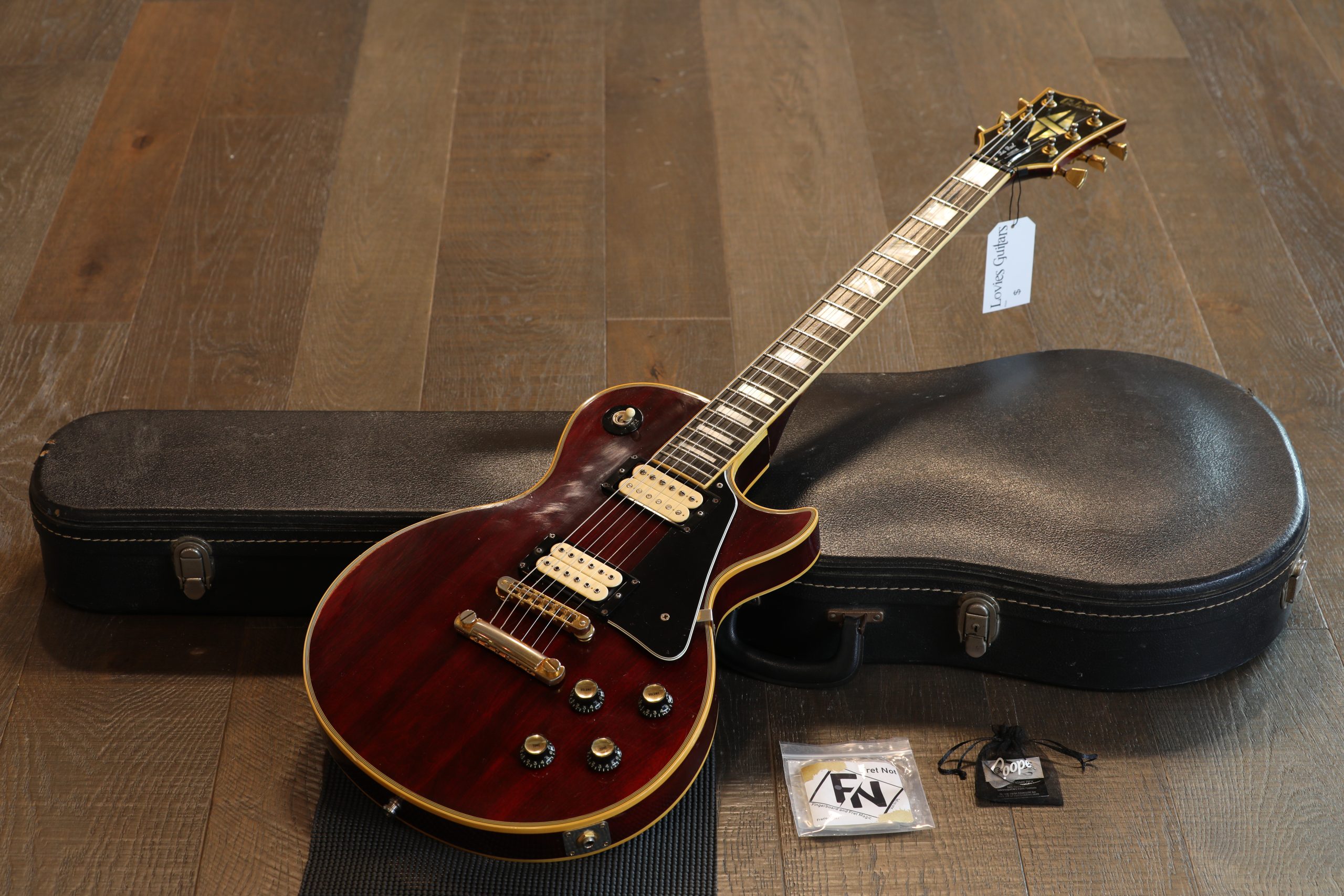 1978 Gibson Les Paul Custom DiMarzio Pick Ups Electric Guitar Wine