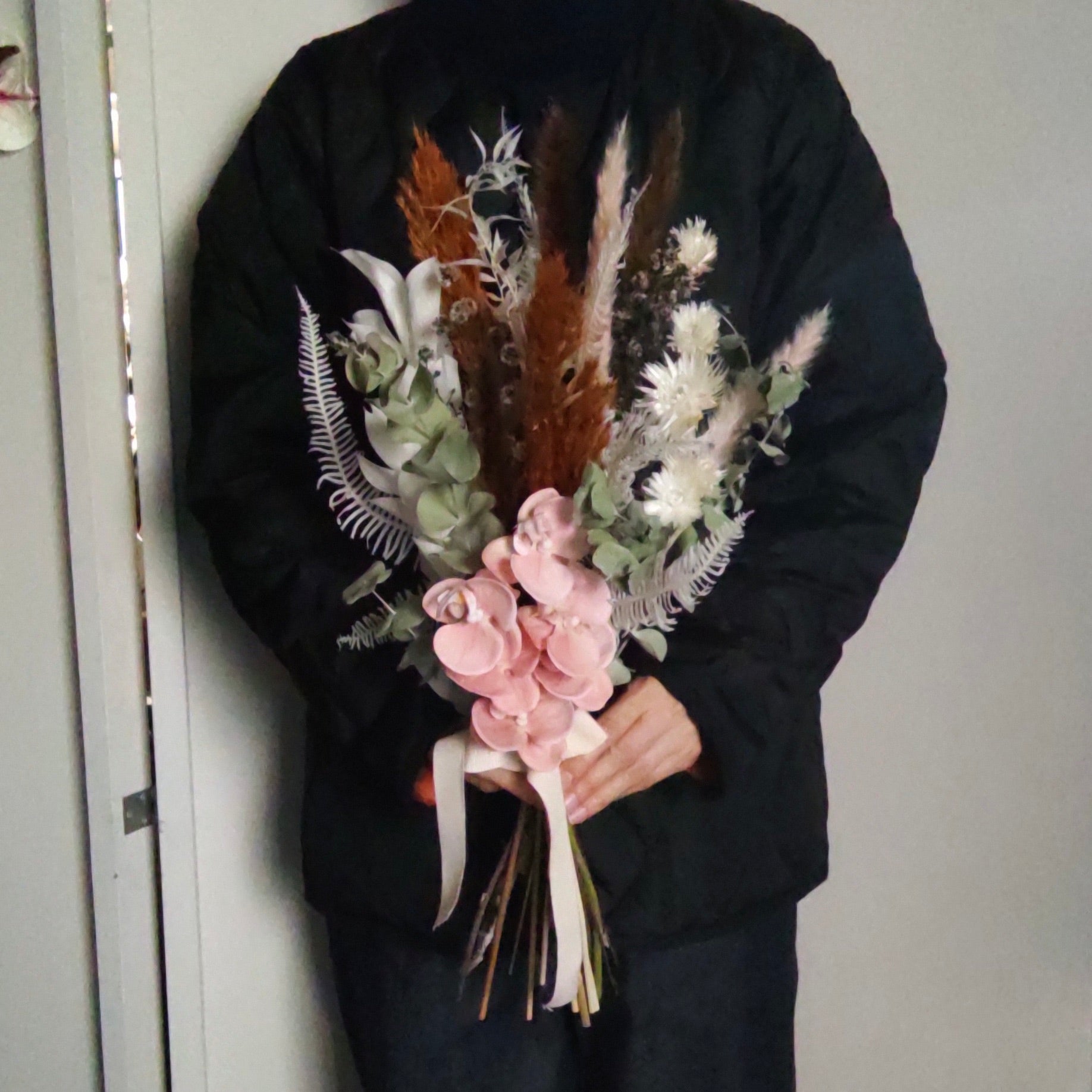 ドライフラワー・アーティシャルフラワーMixブーケ 胡蝶蘭