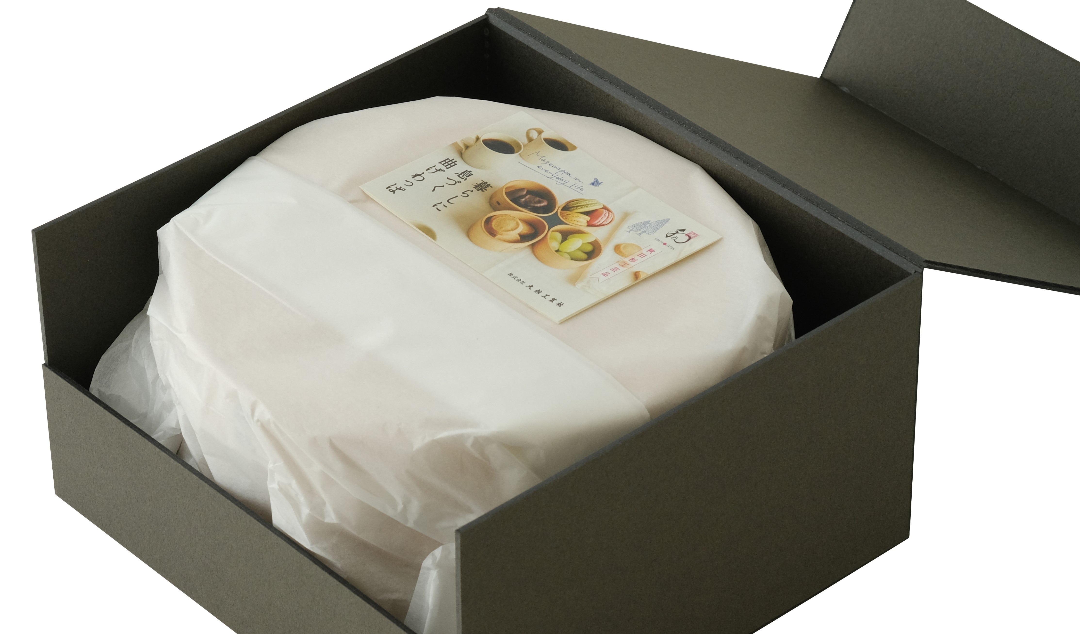 おひつ隅丸（七寸木地仕上） - 大館工芸社