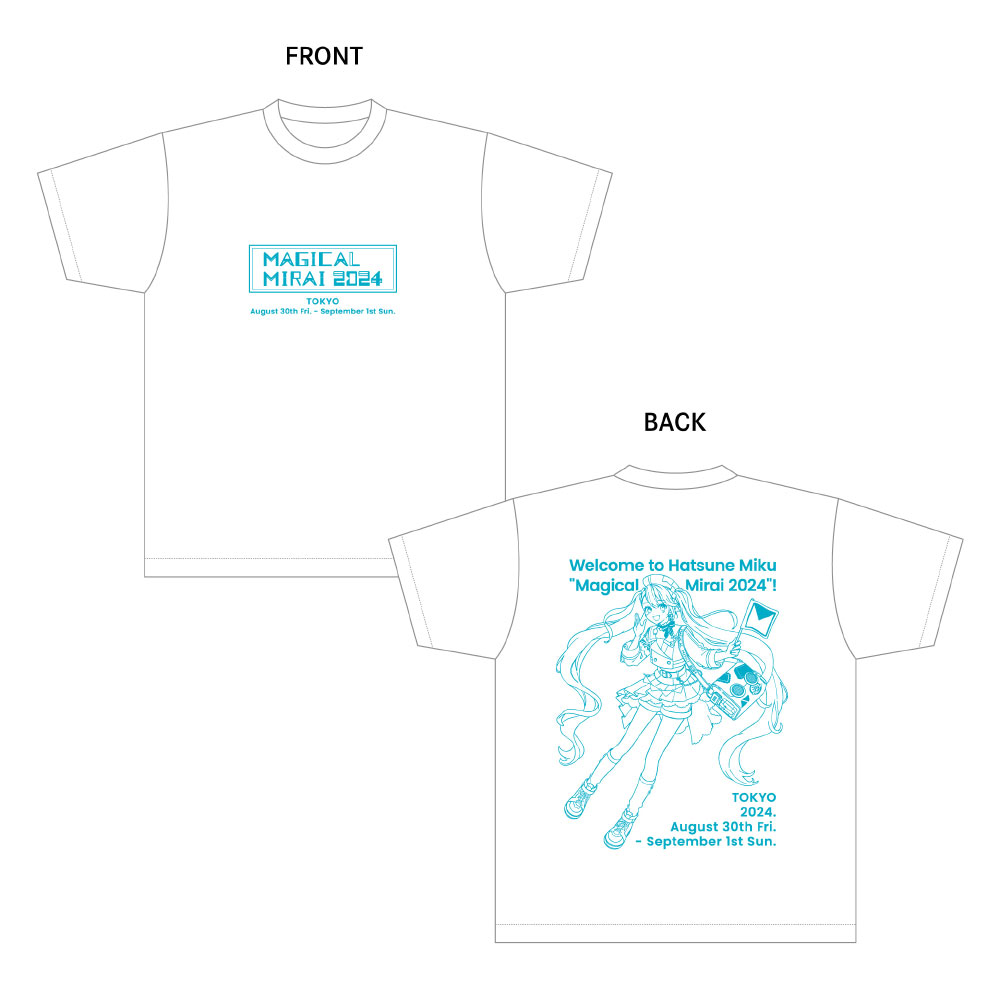 グッズ]マジカルミライ 2024 オフィシャルTシャツ TOKYO ver.｜初音