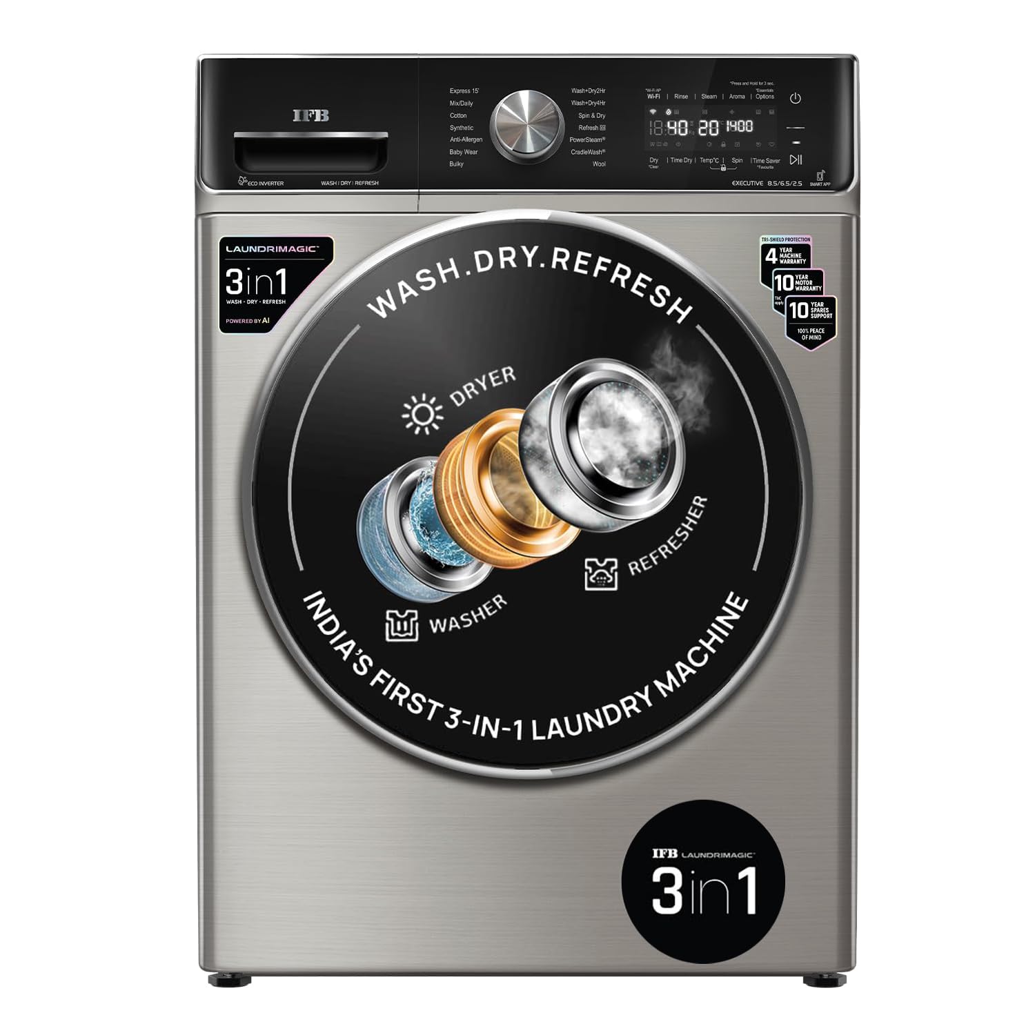 Buy IFB Executive ZXV 3-in-1 Washer Dryer 8.5/6.5/2.5kg at Best Price