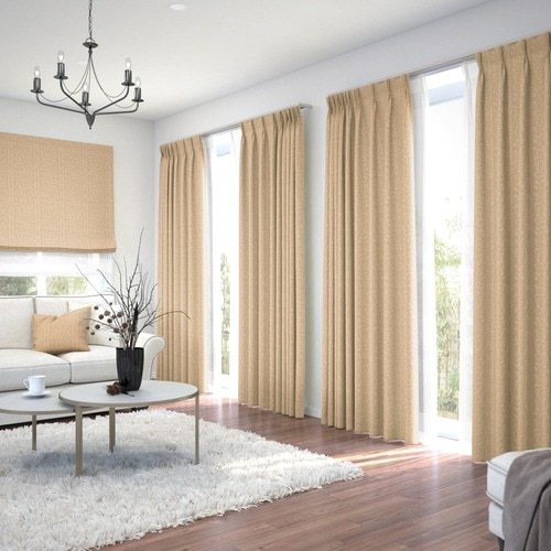 オーダー】遮光2級 ナチュラルエレガンス エンボス加工の形状記憶付