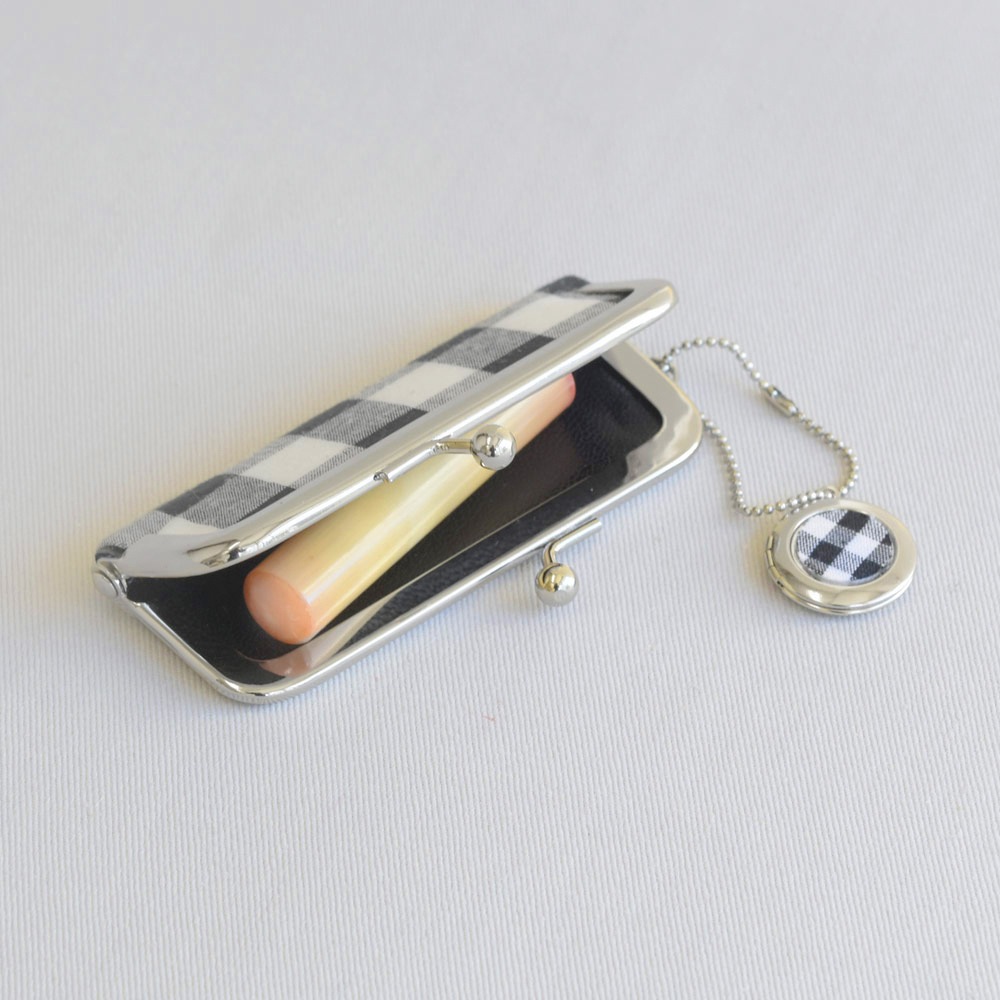 廃番】メタル朱肉つき 印鑑ケース / N〈1セット〉:がまぐち口金・各種