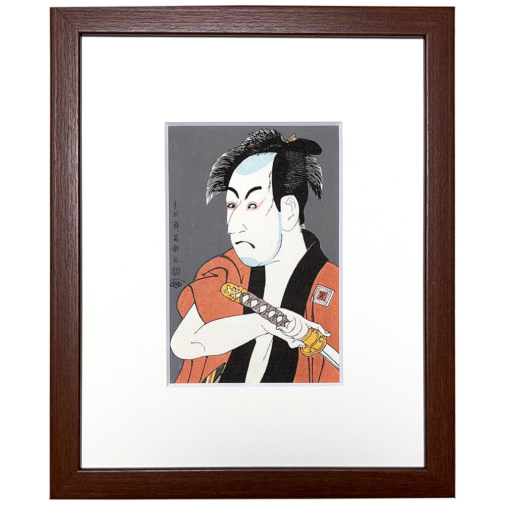 東洲斎写楽「三代目大谷鬼次の江戸兵衛」小型・ミニ浮世絵木版画