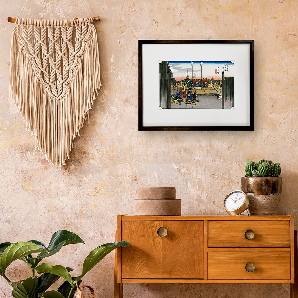 歌川広重「東海道五十三次 日本橋 朝之景」浮世絵木版画｜浮世絵工房