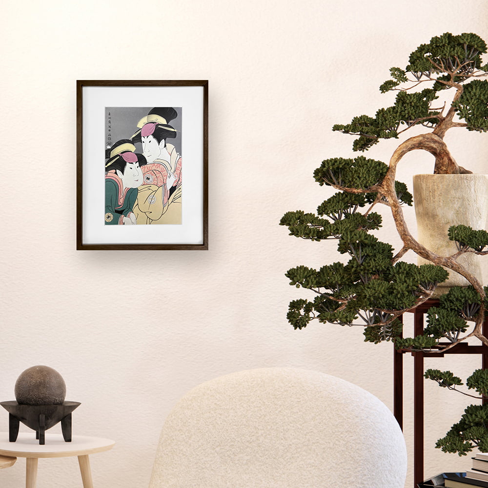 東洲斎写楽「二世瀬川富三郎の大岸蔵人妻やどり木と中村万世の腰元若草