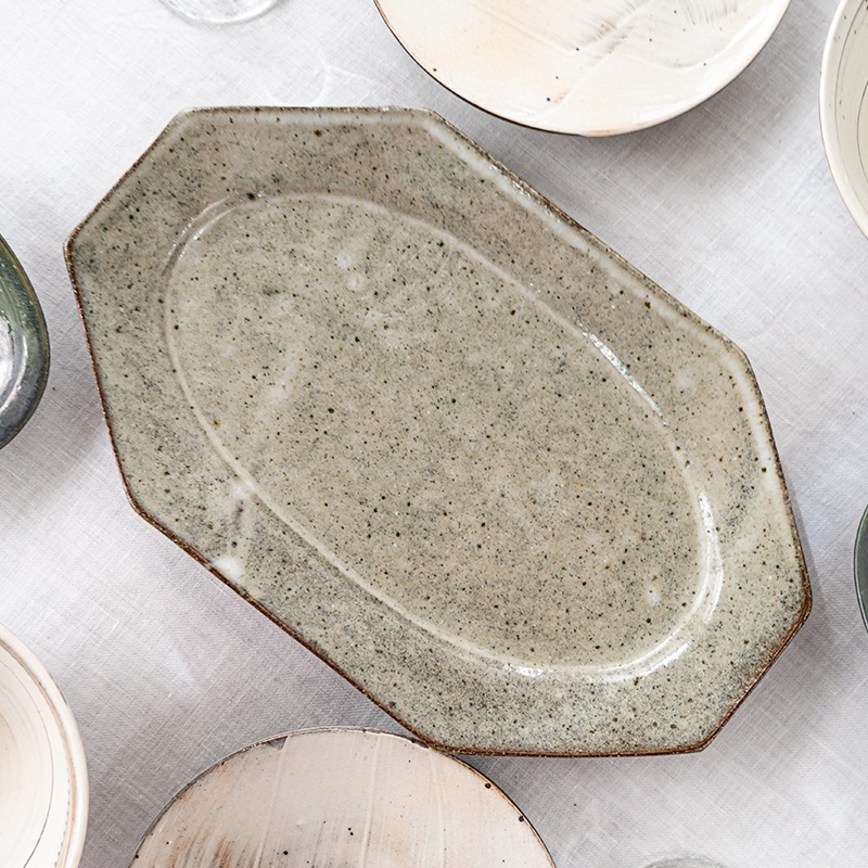 林檎灰釉オクトゴナル大 寺村光輔 | すべての商品 | 【公式通販】器の