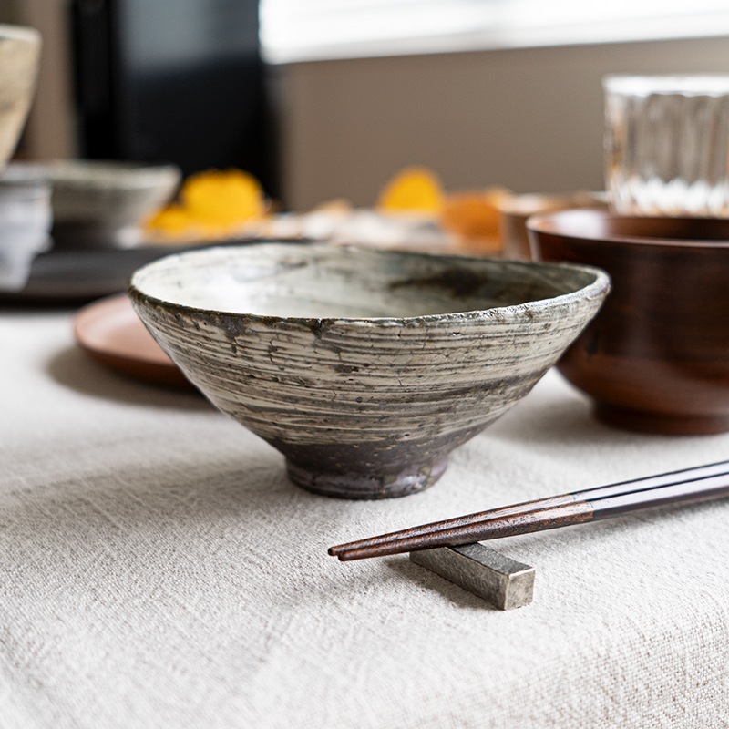 刷毛目飯椀（グレー） 額賀円也 | すべての商品 | 【公式通販】器の