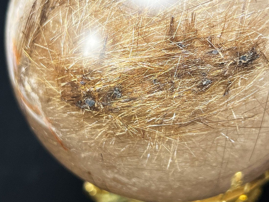 ルチルクォーツ 90mm丸玉