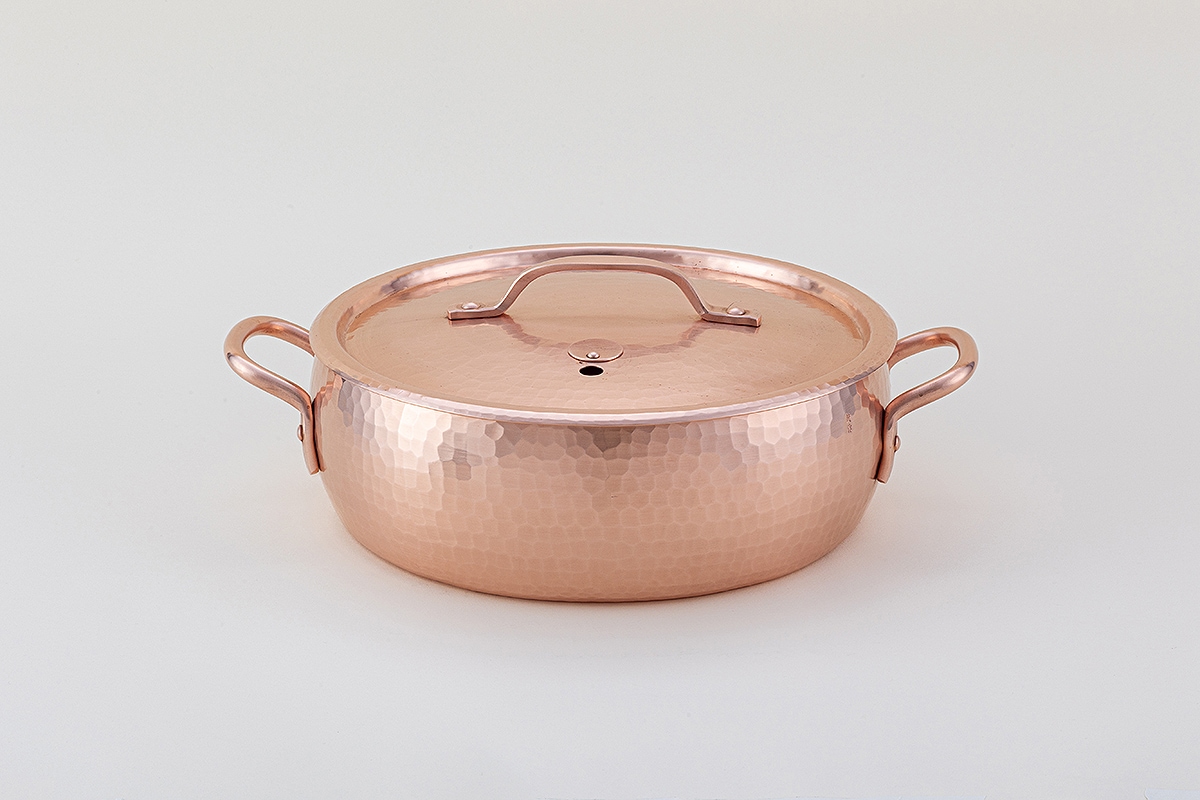 両手鍋（浅型）（銅） | 鍋 | 鍛金工房 WESTSIDE33