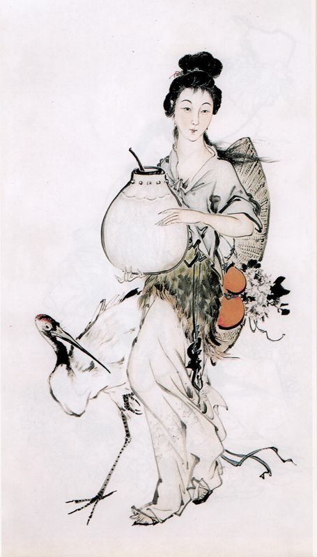 麻姑仕女 千姿百態 仙佛と古代民俗画系列 中国絵画/麻姑仕女 千姿百