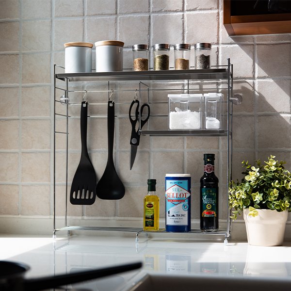 キッチンラック ステンレス天板キッチンラック 収納棚 スリム すき間