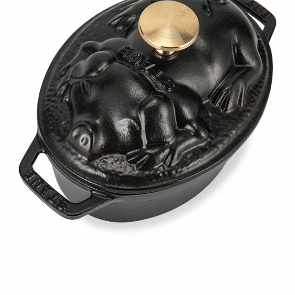 ストウブ 鍋 Staub ピギー ココット オーバル 17cm 両手鍋 ホーロー鍋