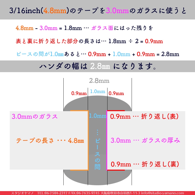 カッパーテープ_エドコ_幅：1/4inch(6.4mm)_裏面：銅色_厚さ：0.025mm_
