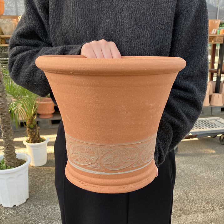 テラコッタ鉢 ウィッチフォード Whichford Tree Rose Roulette 387ss