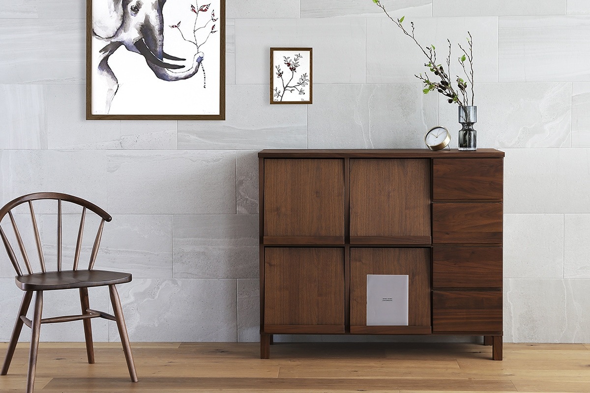 廃番10%OFF】LECCE 77マガジンラック ウォルナット