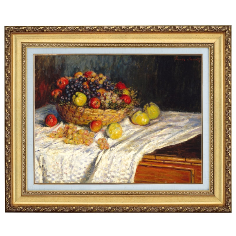 モネ 「ブドウがある静物」 6号 立体複製名画 【5％ポイント還元中