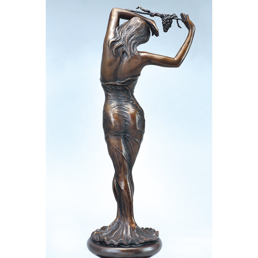 葡萄をかざした少女 美術品 ブロンズ像【ポイント5％還元中