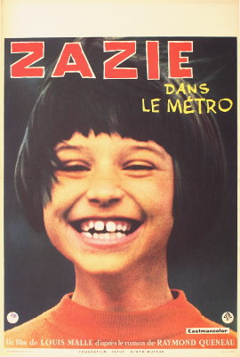 地下鉄のザジ 1960年 ルイ・マル監督 | 映画ポスター,フランスポスター