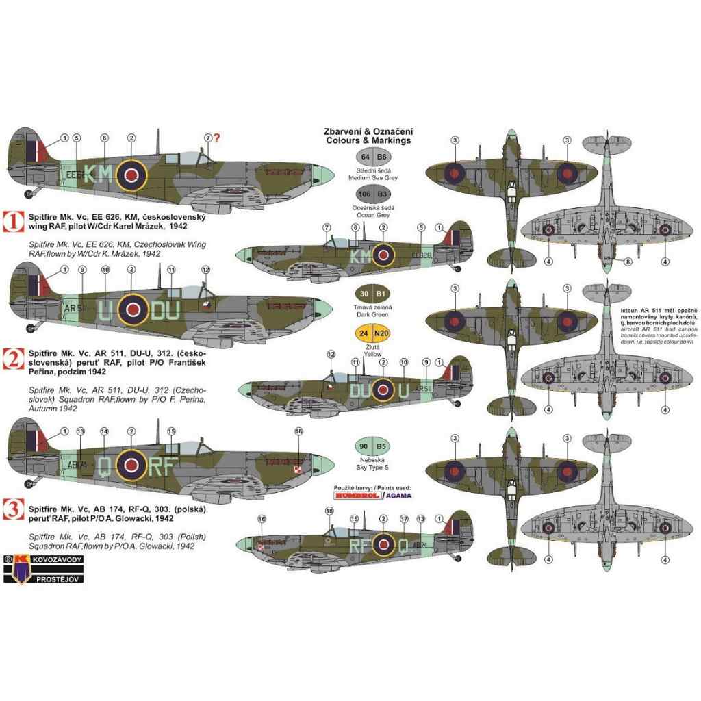 KPM0124)スーパーマリン スピットファイアMk.V Allied Fighters | KP