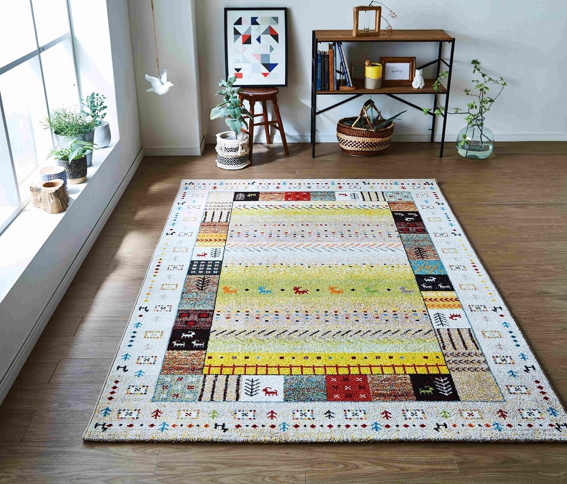 60×40cm ペルシャ ギャッベ アマレ族 ギャベ ギャッベ 60×40cm【手織り